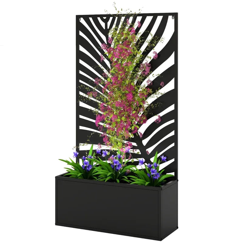 Freestanding  Plant Bed,Wall Mounted Flower Bed,Raised Garden Bed Media 8
