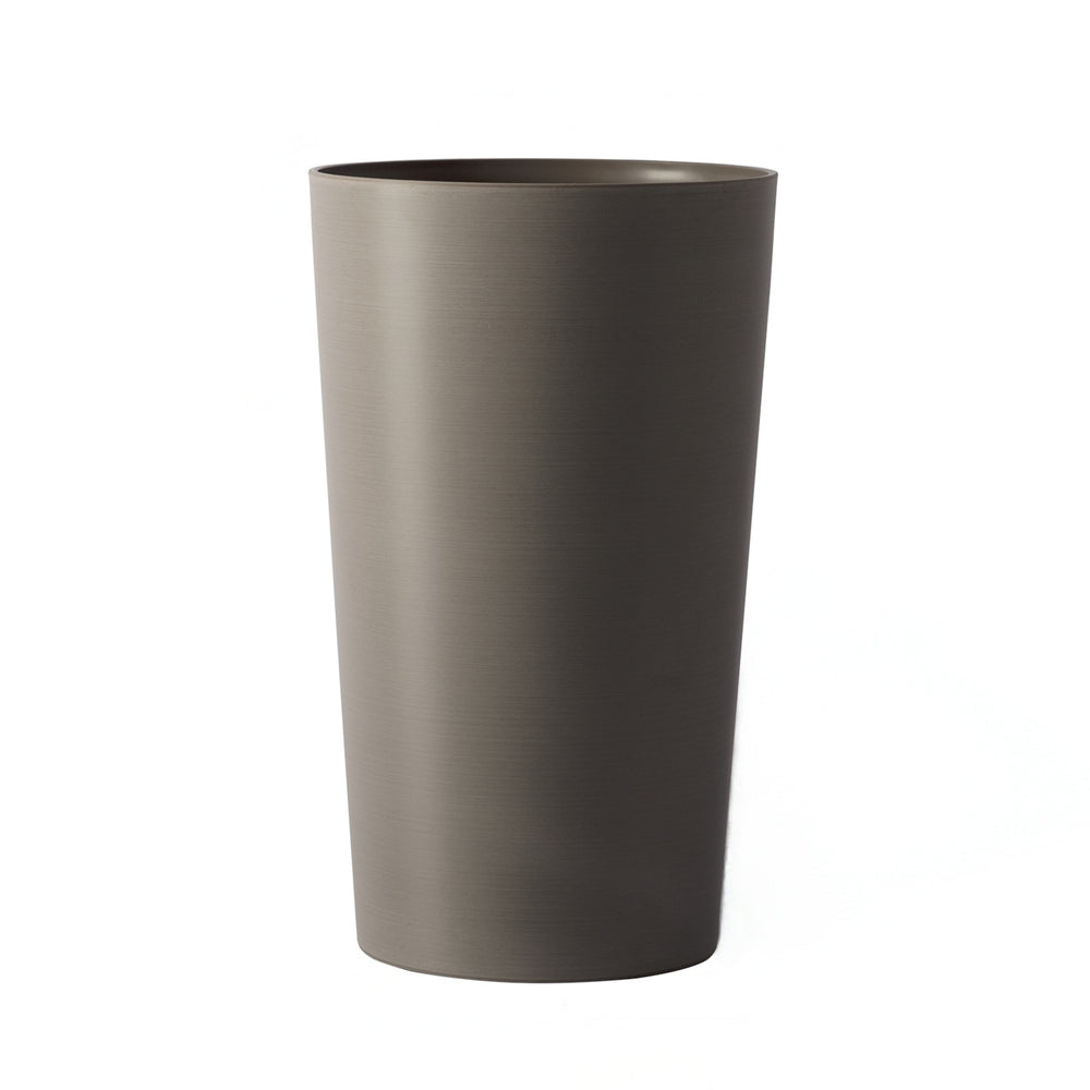 2 Pack Tall 21.7 in Planters for Outdoor Plants Modern Tall Square Planter Box Indoor Outdoor Porch Patio Flower Pot Modern Big Tapered Matte Tree Flower Pot for Garden, (Brown) Media 1