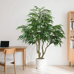 7FT Artificial willow Tree, Indoor Faux slik Greenery Plant for Home, Apartment, or Office Decoration, 1pc/set perspective