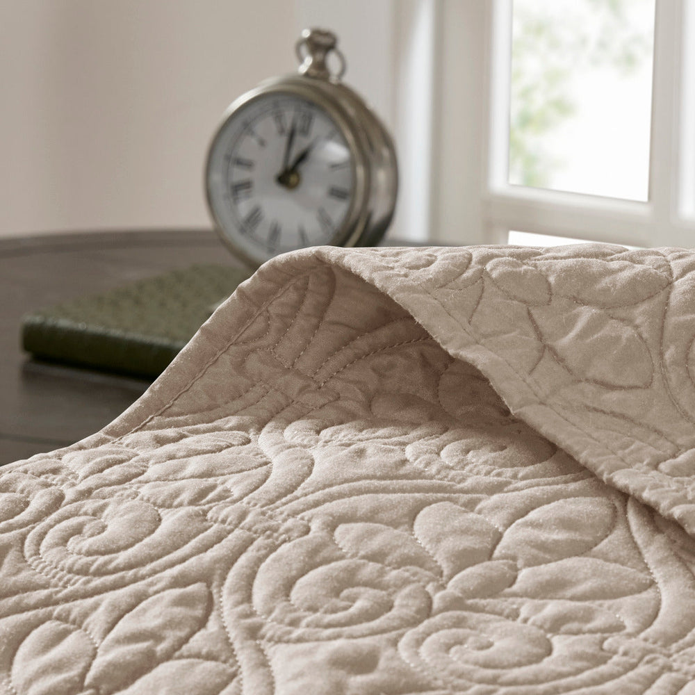 Reversible Quilt Set Khaki Full/Queen Media 3