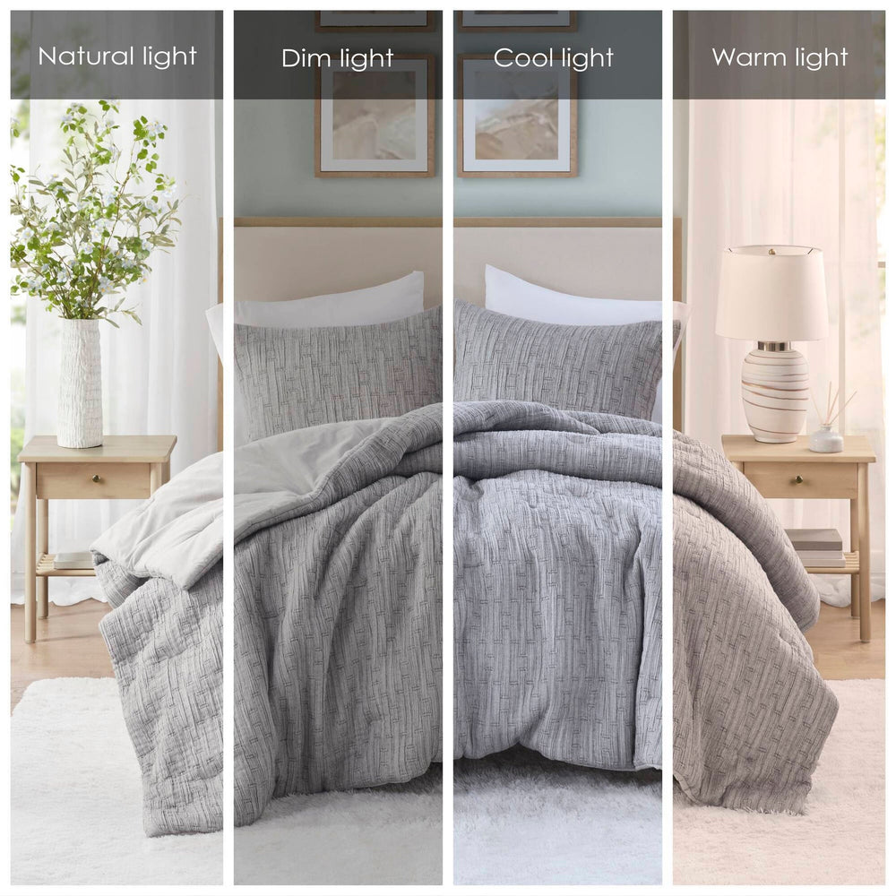 3 Piece Oversized Comforter Set-Full/Queen Media 4