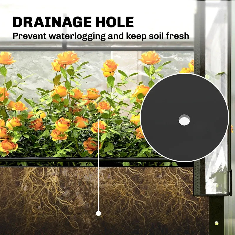 Spacious Raised Garden Bed,Flower Boxs,Elevated Plant Boxs Media 10