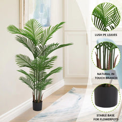 Artificial Areca Palm Plant 160cm Tall Faux Tropical Dypsis Lutescens Tree Green Plastic Indoor Outdoor Décor perspective