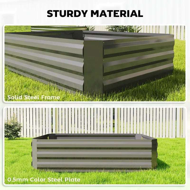2-in-1 Raised Planter Greenhouse,Raised Garden Bed,Planter Raised Bed Media 10
