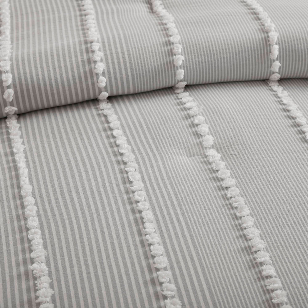 3- Piece King Cotton Yarn Dyed Comforter Set Media 2