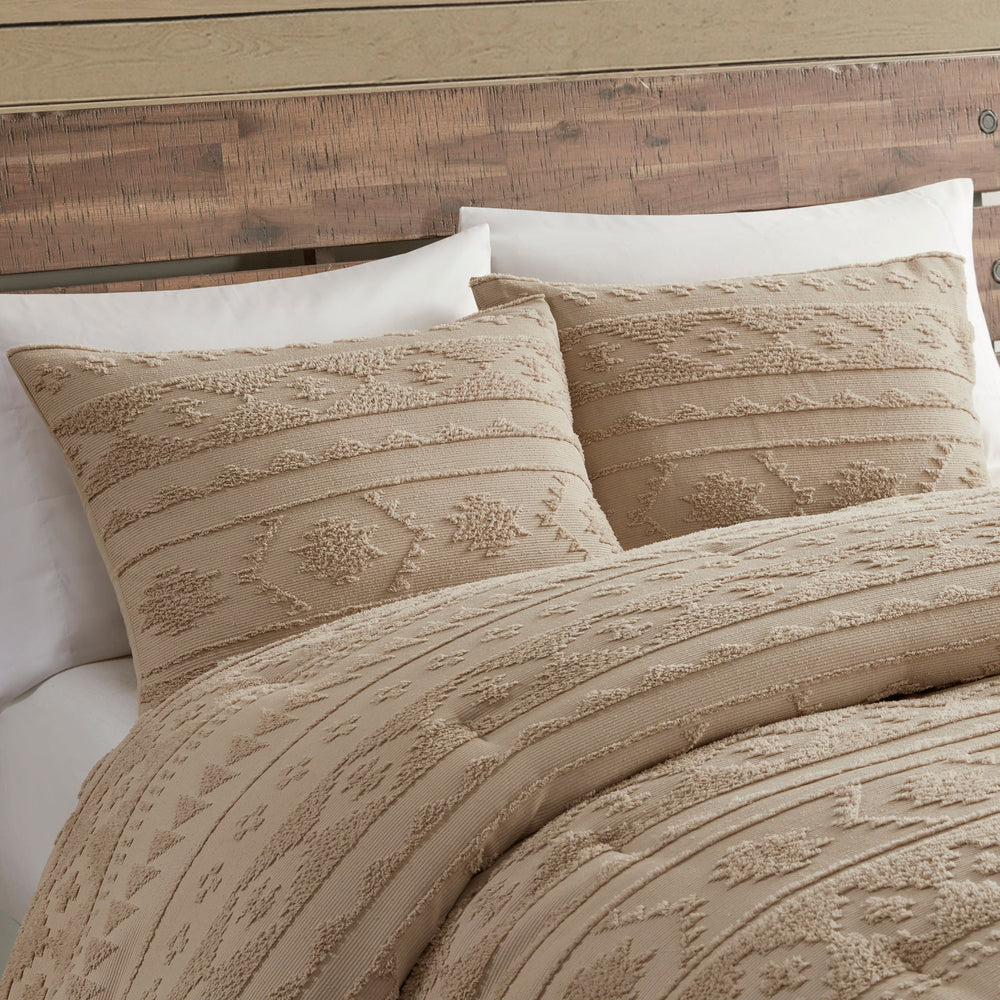 2 PCS Twin/Twin XL Chenille Oversized Comforter Set Tan Media 12