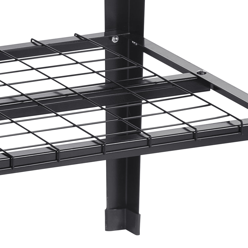 Raised Garden Bed, 42.5 x 19.5 x 31.5 inch Galvanized Metal Planter Box, Elevated Outdoor Planting Boxes with Legs, for Growing Flowers/Vegetables/Herbs in Backyard/Garden/Patio/Balcony, Black Media 4