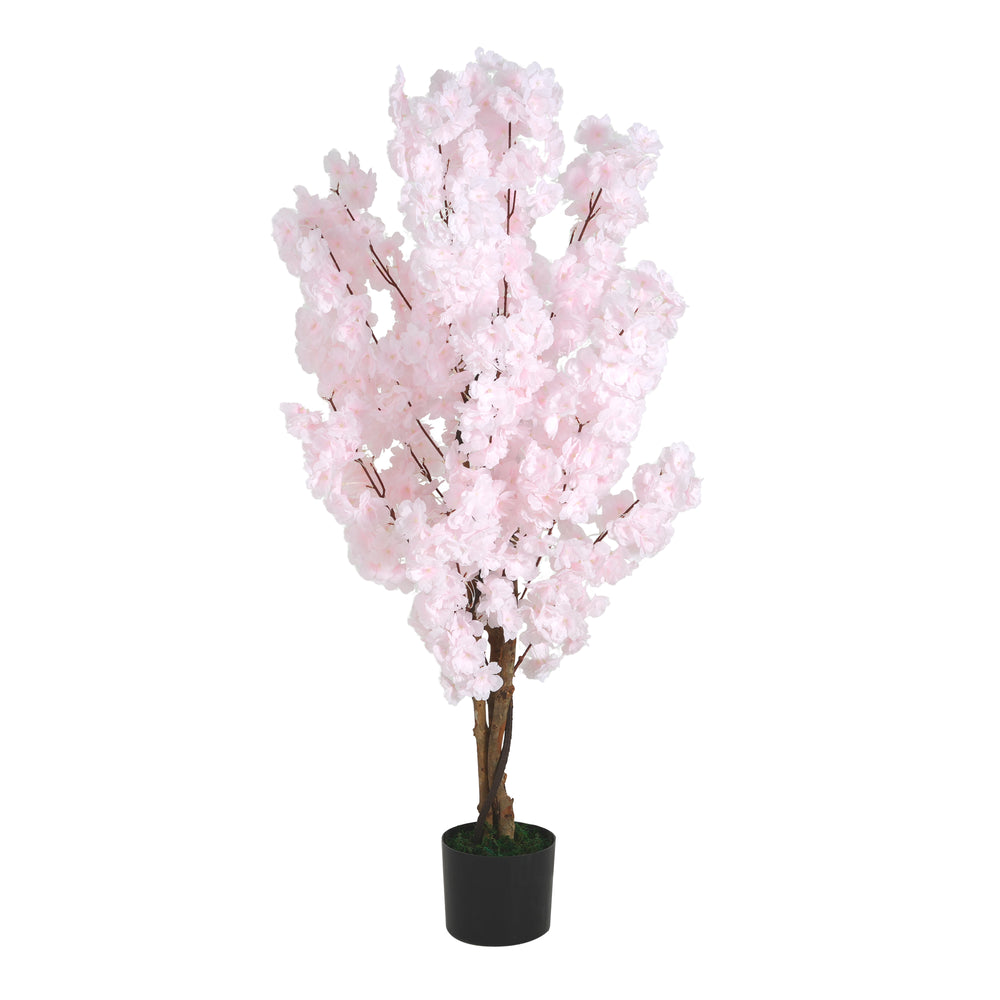 43' Artificial Cherry Blossom Tree with Black Plastic Pot Media 4