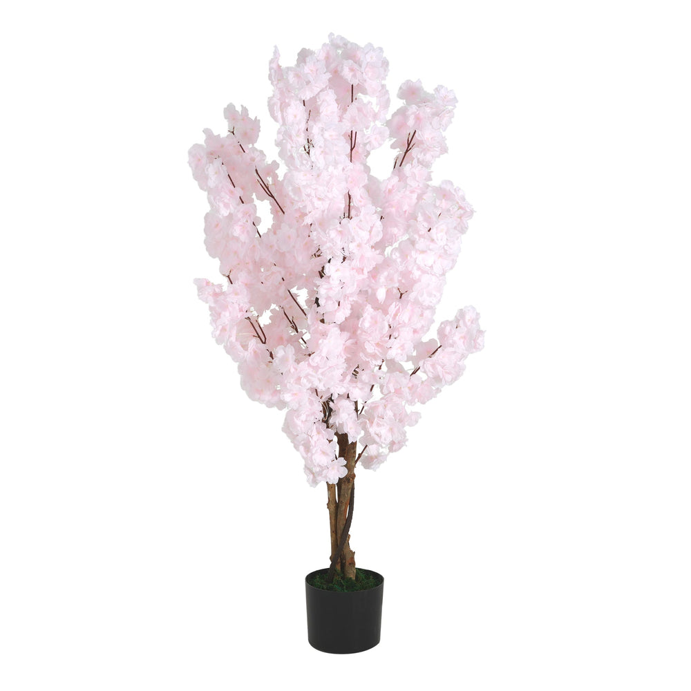 43' Artificial Cherry Blossom Tree with Black Plastic Pot Media 4