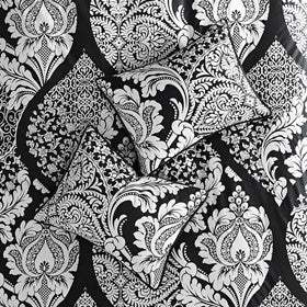 7 Piece Cotton Printed Comforter Set Black Cal King Media 7