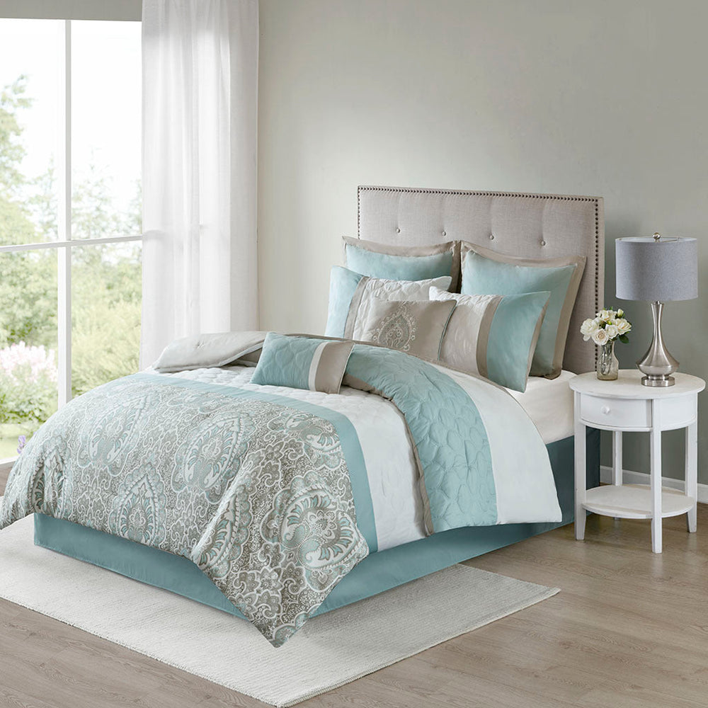 King 8 Piece Comforter Set Media 1