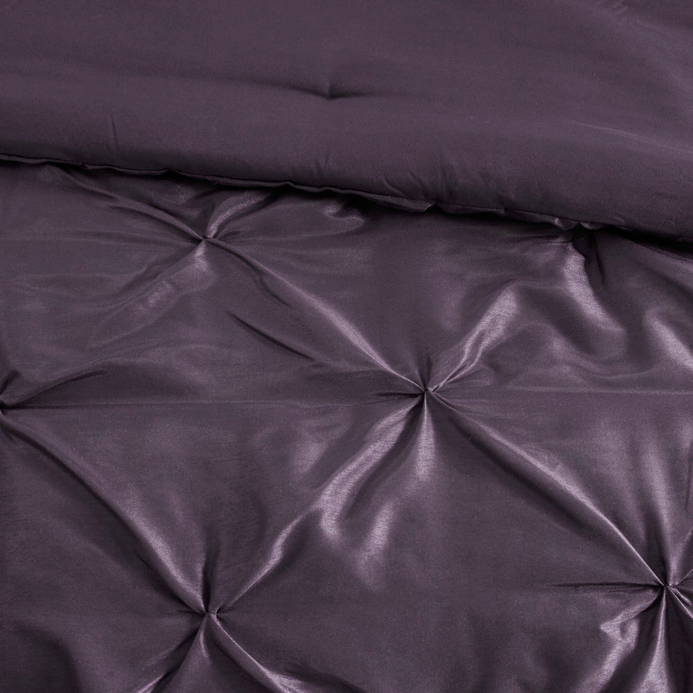 7 Piece Tufted Comforter Set Plum Queen Media 5