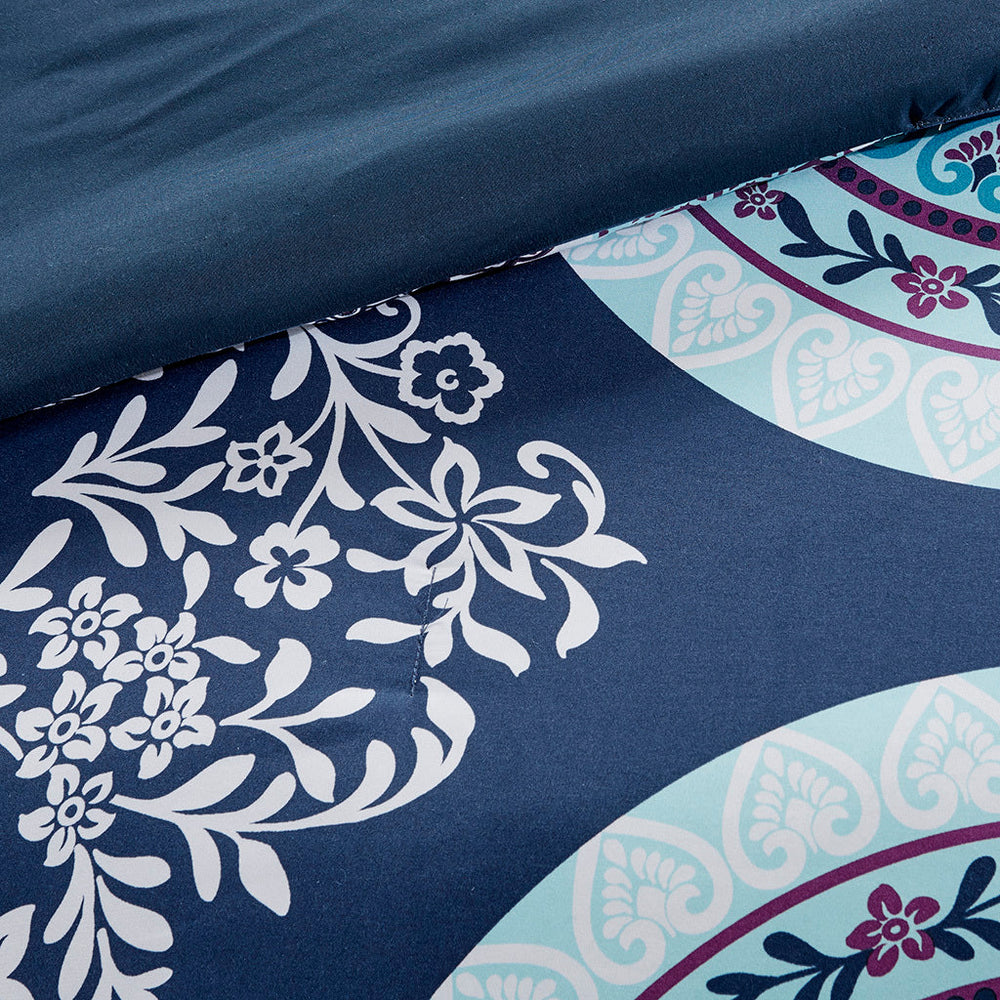 Full Boho Comforter Set with Bed Sheets Media 5