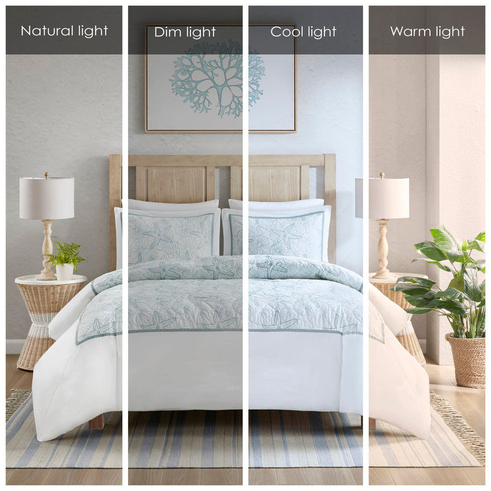 Duvet Cover Mini Set White Full/Queen Media 20