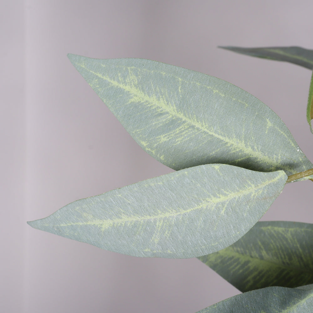 5FT Realistic Artificial Eucalyptus Tree in Black Plastic Pot with Lush Green Fabric Leaves, Indoor Potted Faux Plant for Home Office Decor Media 13
