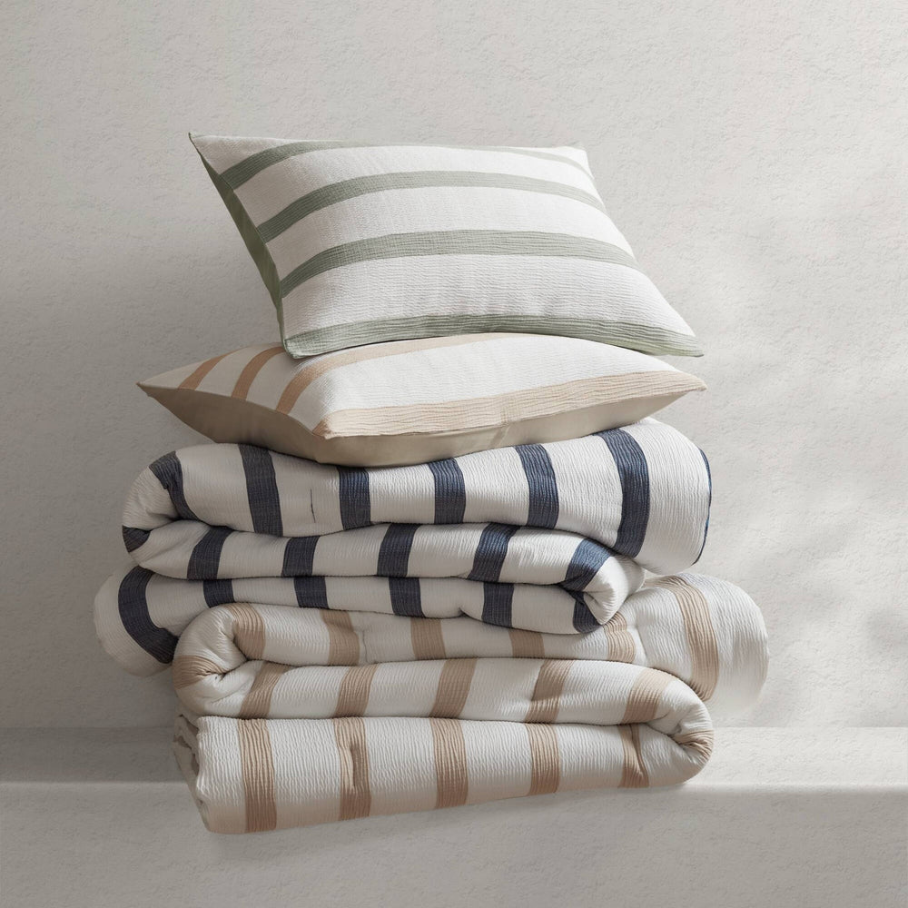 3-Piece King/Cal King Yarn-dyed striped comforter Media 12