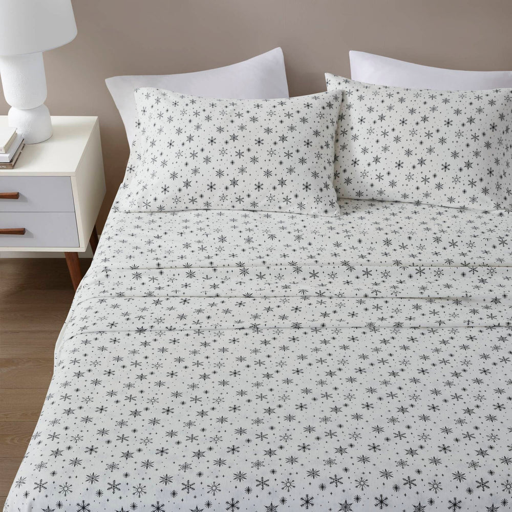 4 PCS Full Sheet Set Black Snowflakes Media 17