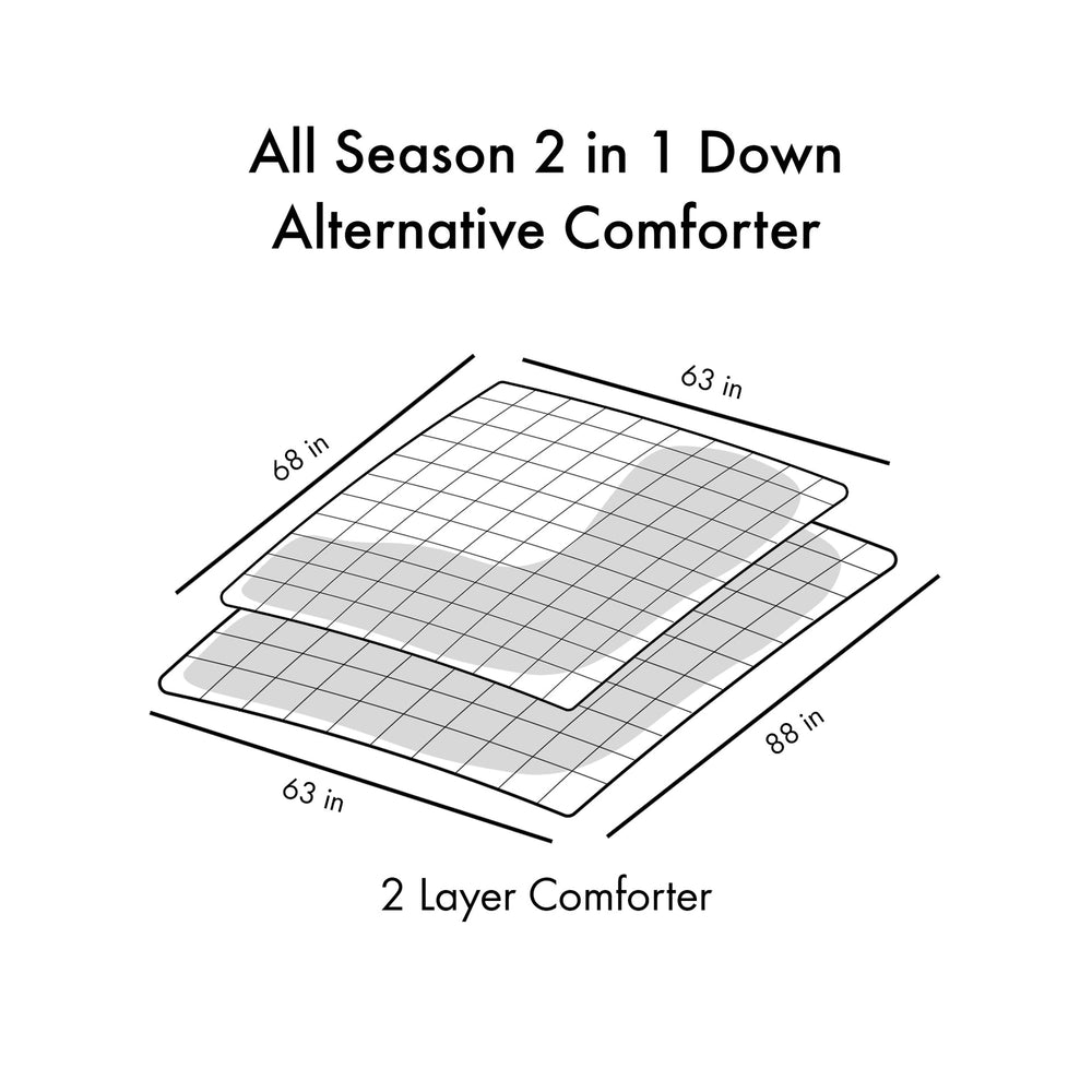 Twin All Season 2 in 1 Down Alternative Comforter Media 8