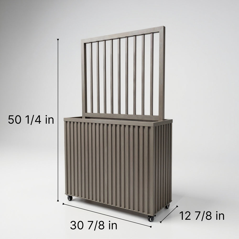 Grove Divider Planter- Grey Brown Media 7