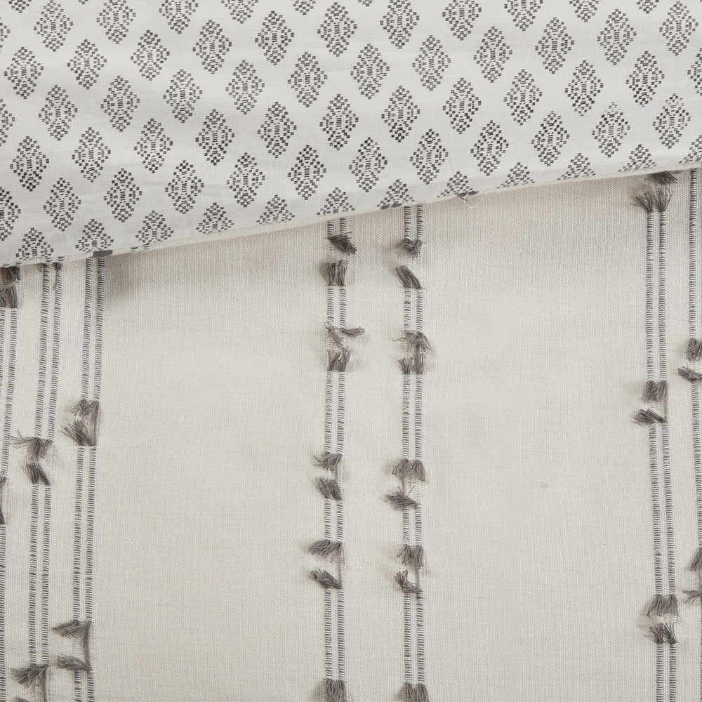 King/Cal King 3 Piece Cotton Jacquard Duvet Cover Set Media 18