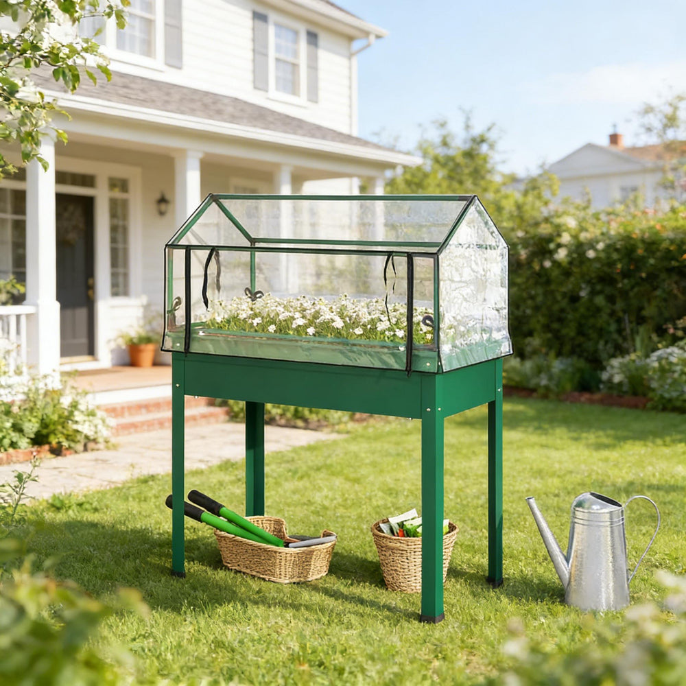 Modern Elevated Garden Box,Plant Bed Media 3