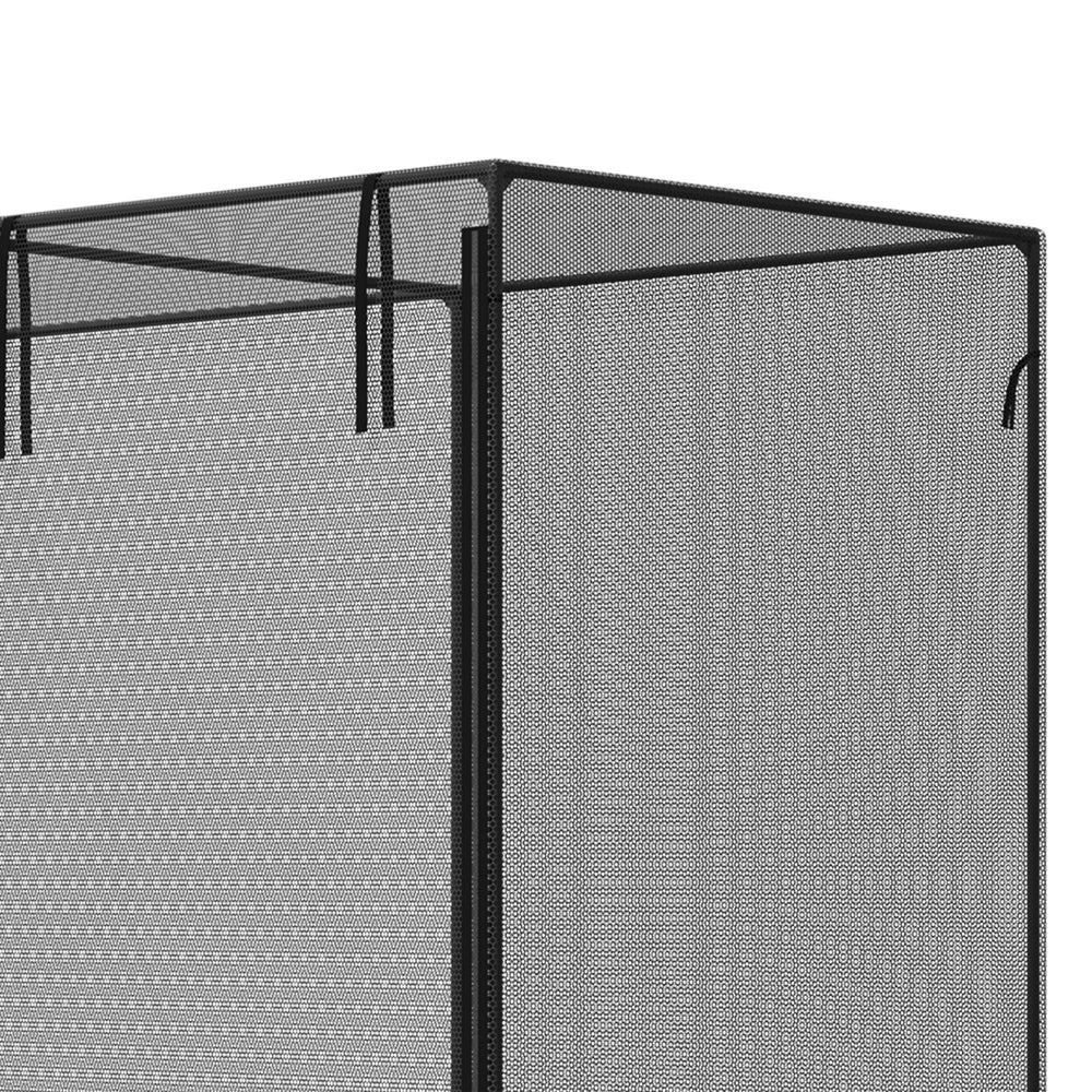 Outsunny 6' x 3' Crop Cage, Plant Protection Tent with Zippered Doors for Vegetable Garden, Backyard, Black Media 9