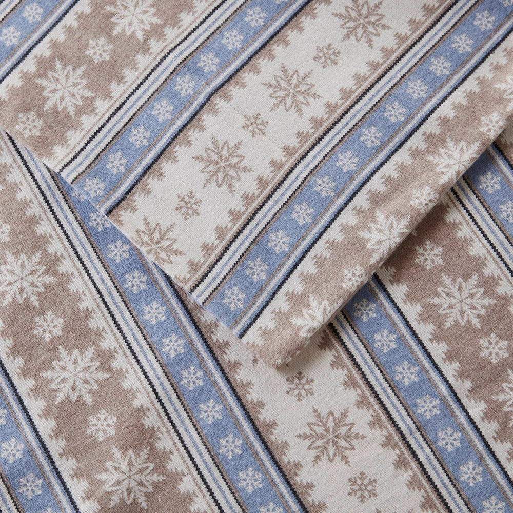 3 PCS Twin Sheet Set Blue Snowflake Media 9