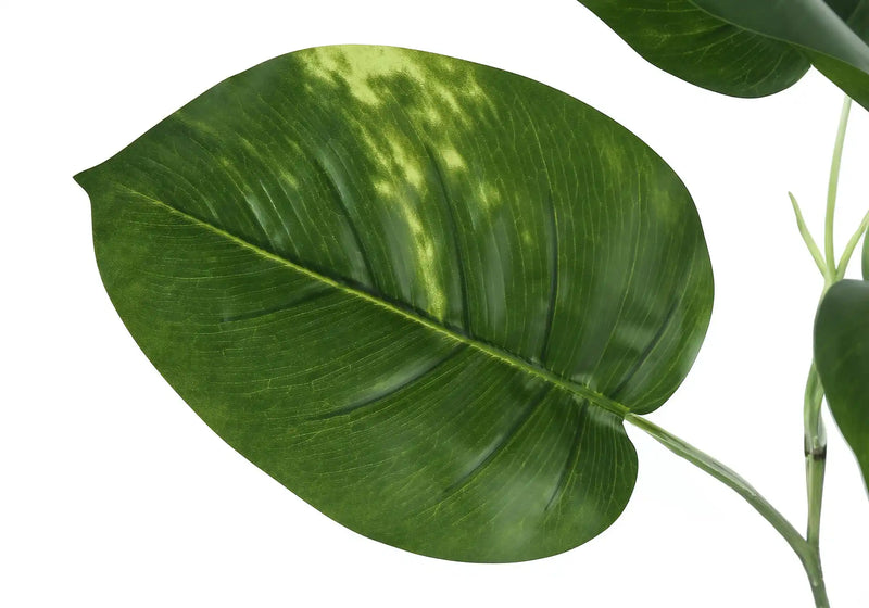 Artificial Plant, 54' Tall, Dieffenbachia Tree, Indoor, Faux, Fake, Floor, Greenery, Potted, Real Touch, Decorative, Green Leaves, Black Pot