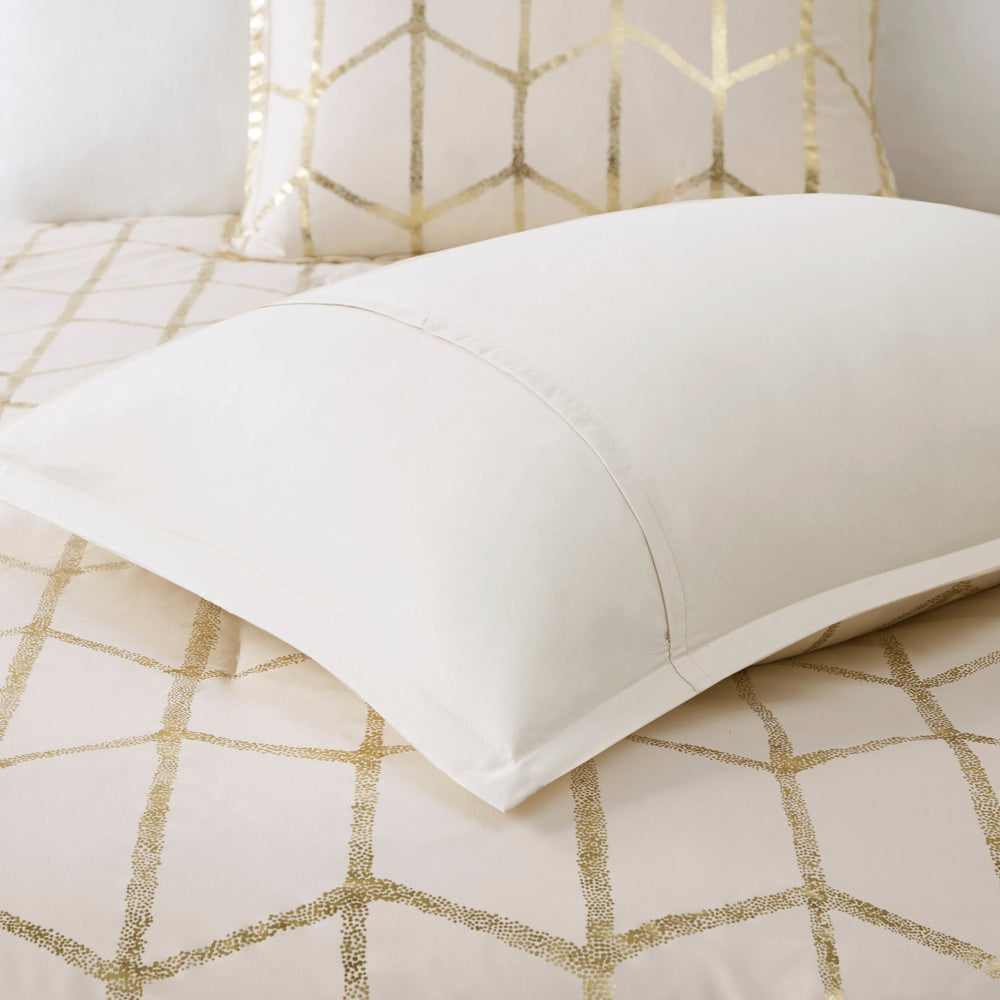 4-Piece Twin/Twin XL 100% Polyester Brushed   Printed Comforter Set Media 6