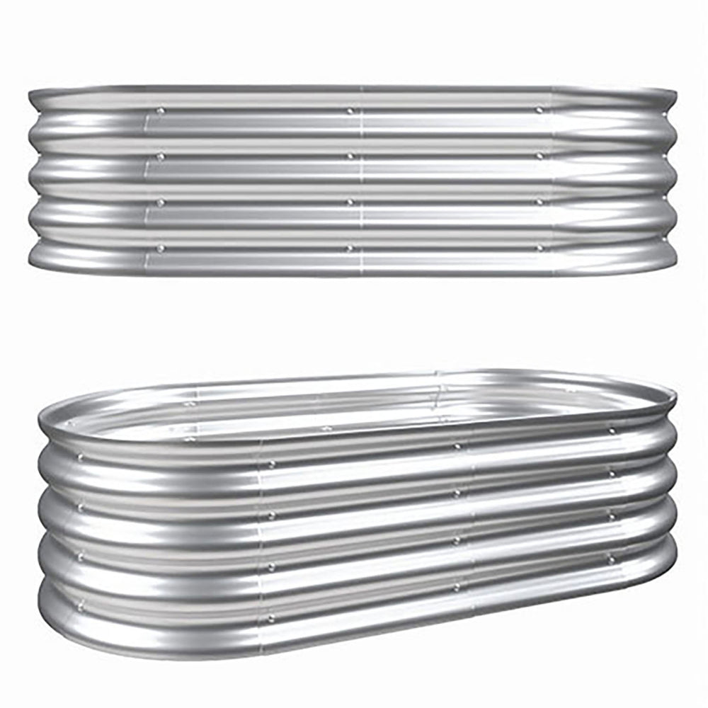 Galvanized Raised Garden Bed Kit for Vegetables, Flowers & Herbs, Rust-Resistant, Easy Assembly Media 1