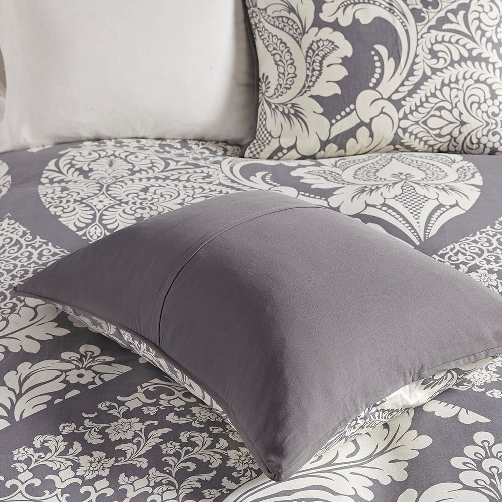 Full/Queen 6 Piece Printed Duvet Cover Set Media 5