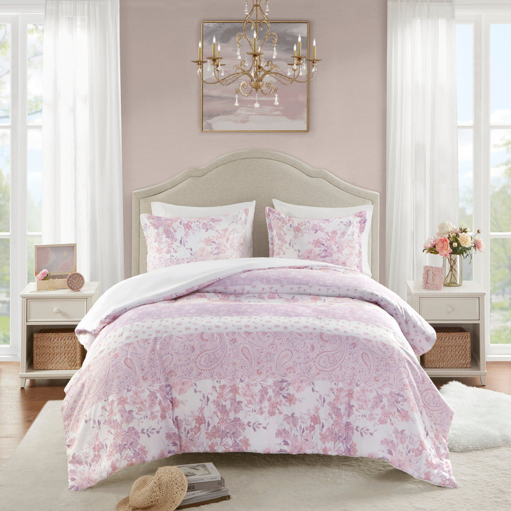 2PCS Twin/Twin XL Floral Paisley Duvet Cover Set Media 17