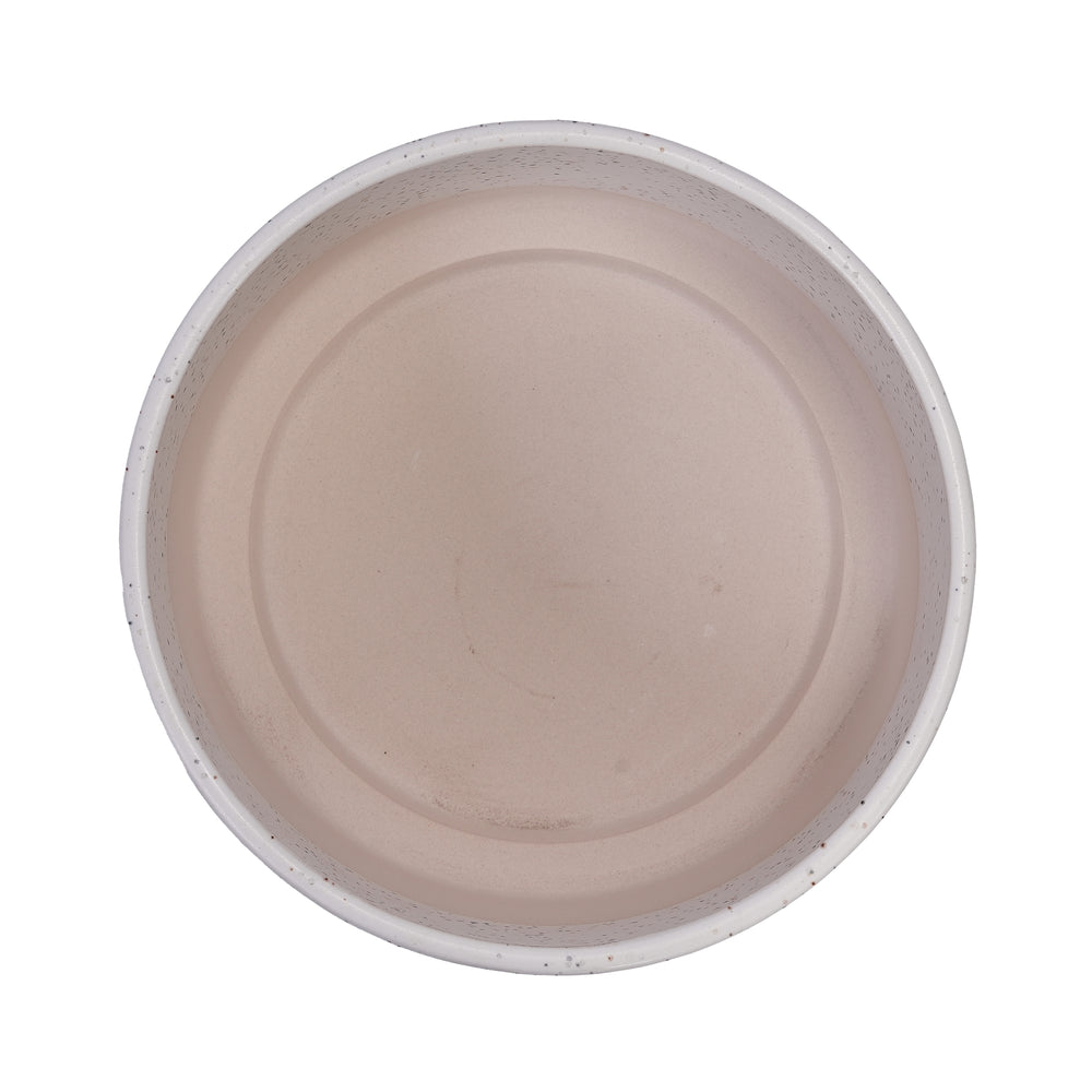2 Pieces Ceramic Flowerpot, Modern Planter for Patio, Garden or Windowsills - Milk White Media 11