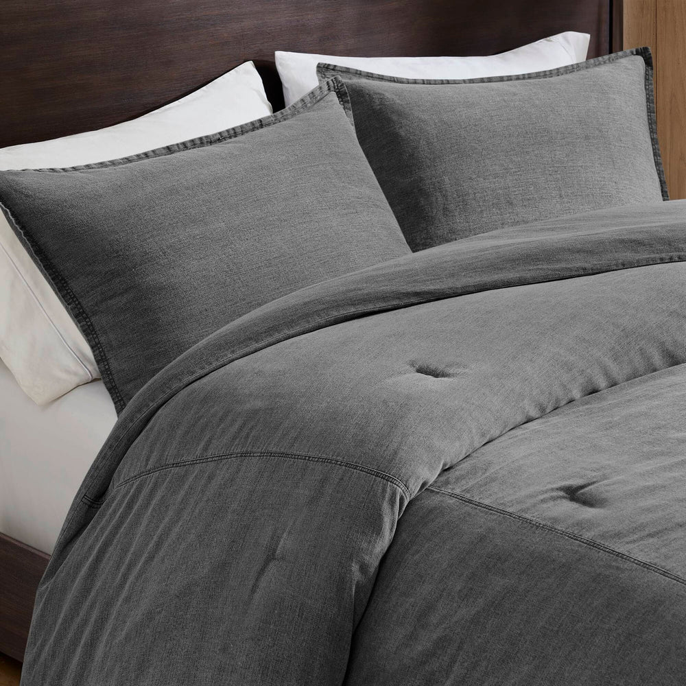 3PCS King/Cal King Twill Washed Comforter Set Media 20