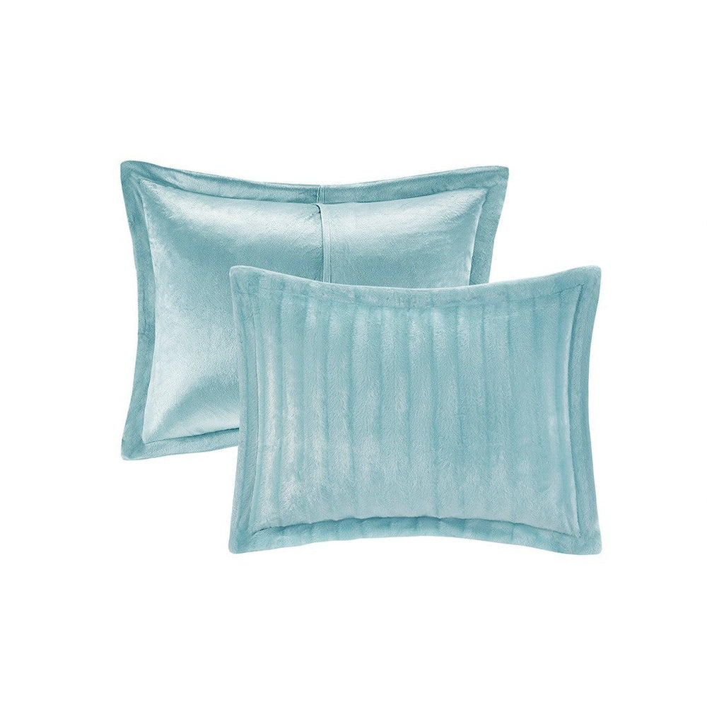 Full/Queen Faux Fur Comforter Mini Set Media 4