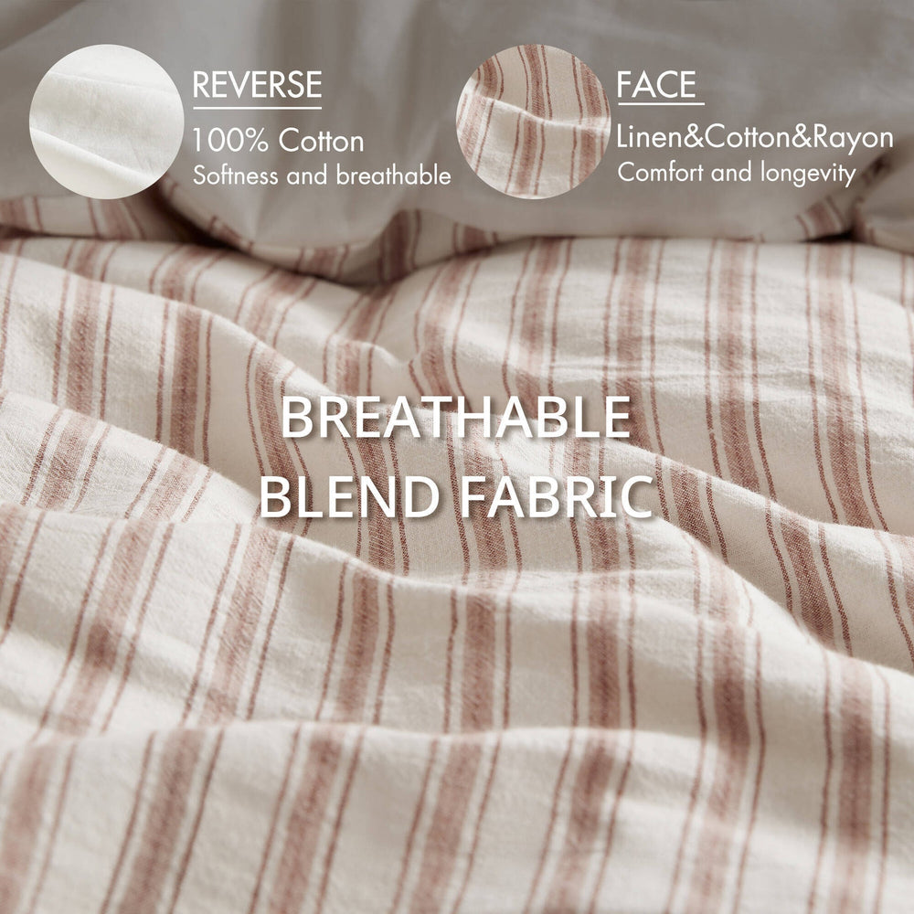 3 PCS King Duvet Set Terracotta Media 7
