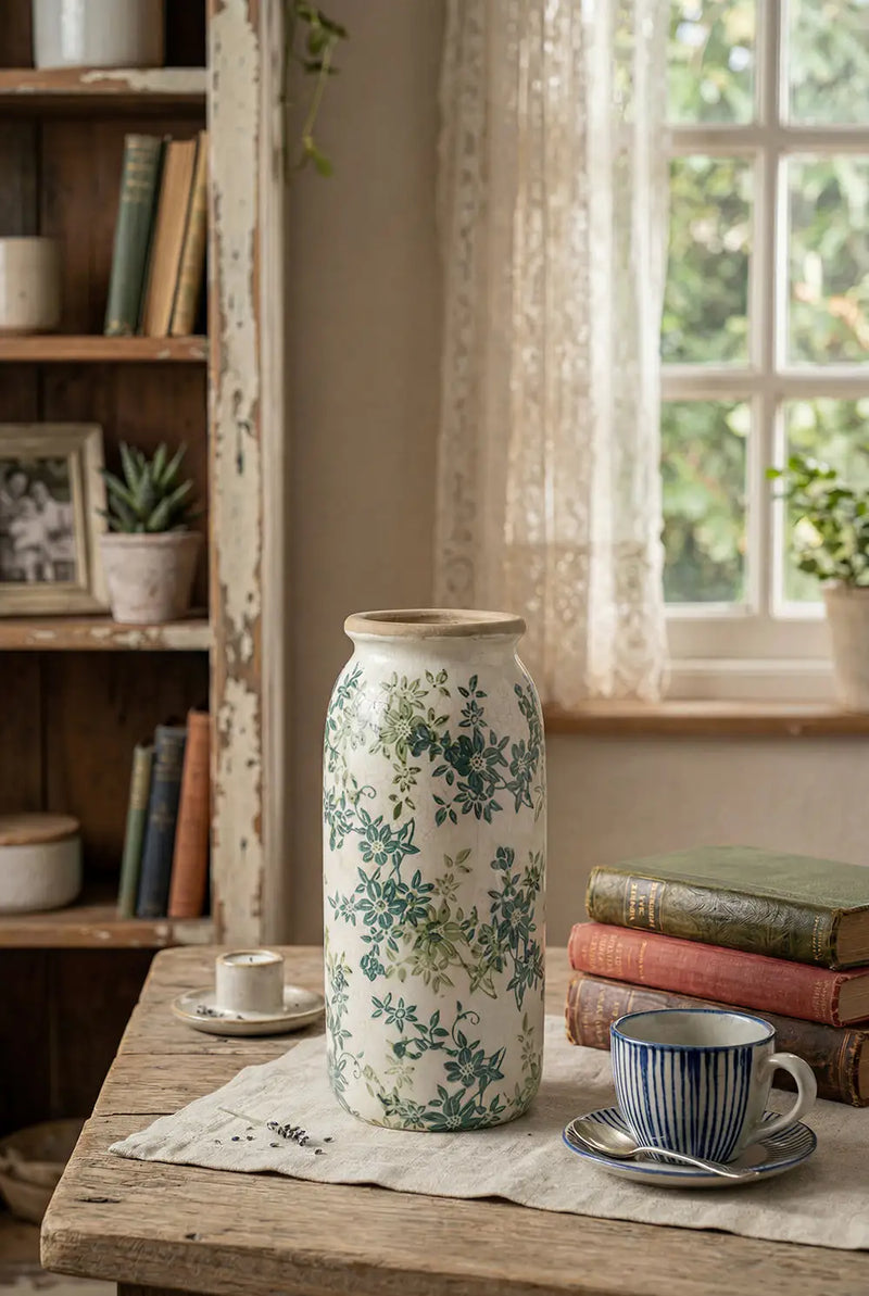 Floral Cylinder Vase