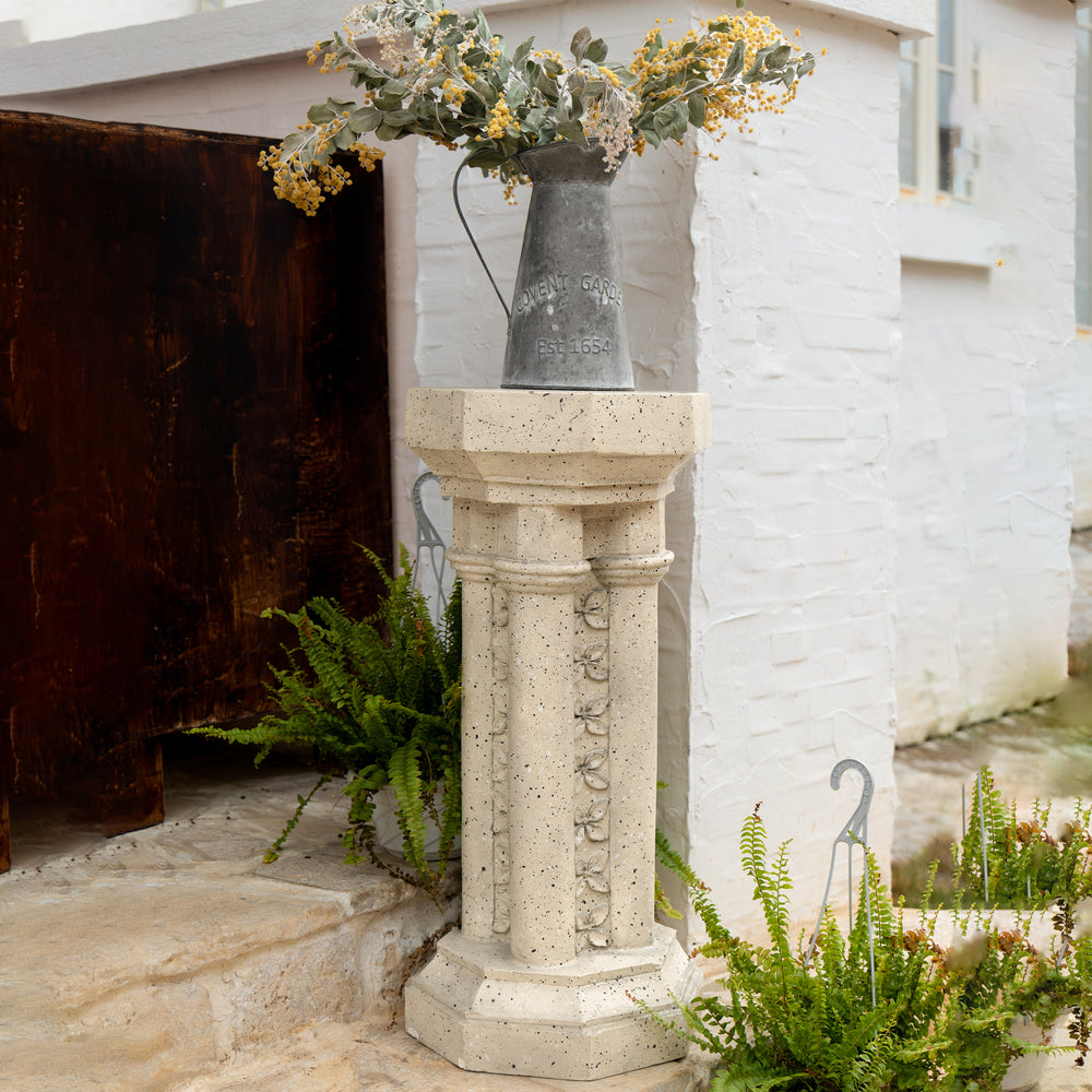 Pedestal Column Plant Stand, 23.25 Inch, Indoor and Outdoor Media 9