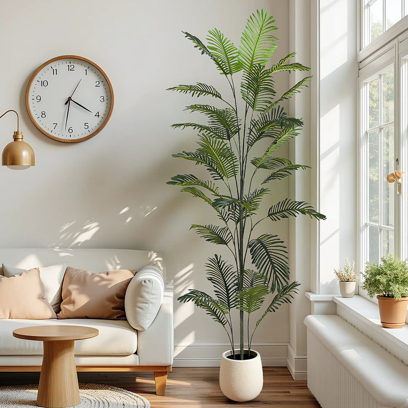 86' Artificial Palm Tree with Black Plastic Pot
