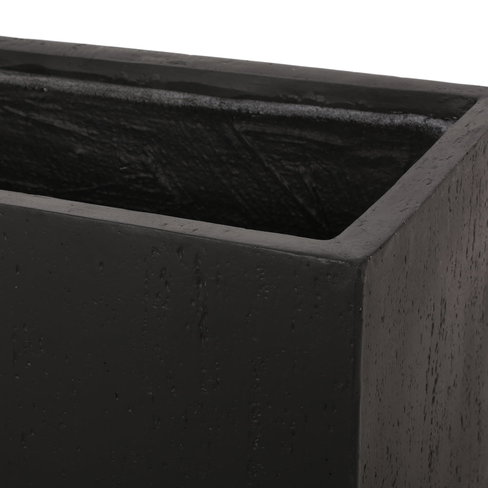 31.25' L Modern Outdoor MGO Planter in Black Finished Media 8