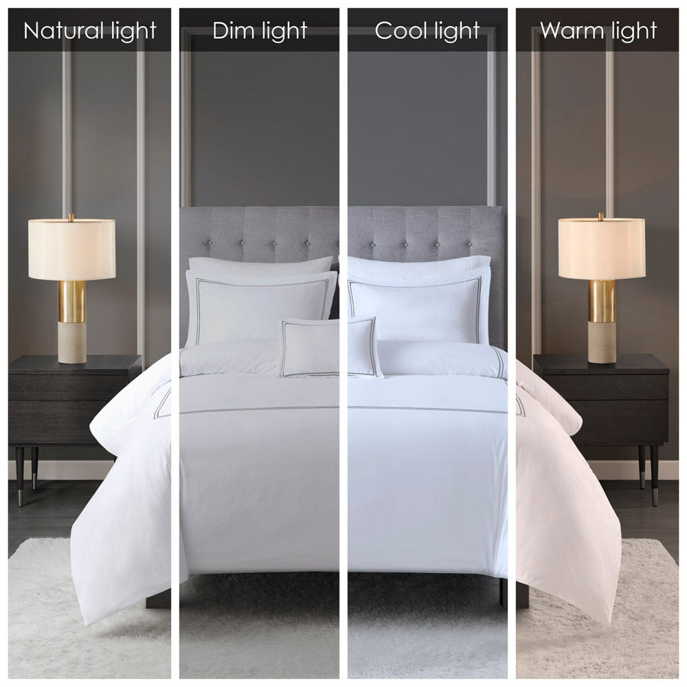 Full/Queen 100% Cotton Sateen Embroidered Comforter Set Media 8