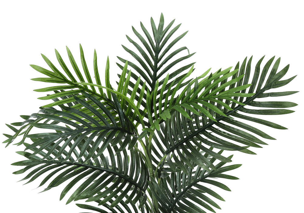 Artificial Plant, 28' Tall, Palm Tree, Indoor, Faux, Fake, Floor, Greenery, Potted, Real Touch, Decorative, Green Leaves, White Pot Media 5