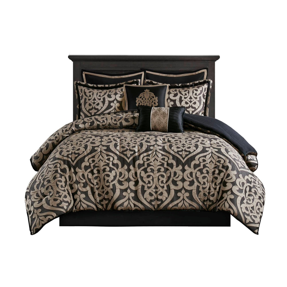 8PCS King Jacquard Comforter Set Media 3