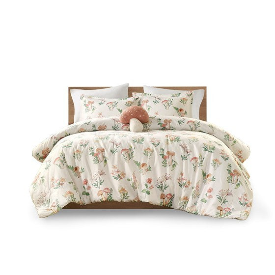 Full/Queen Mushroom Garden Comforter Set Media 7