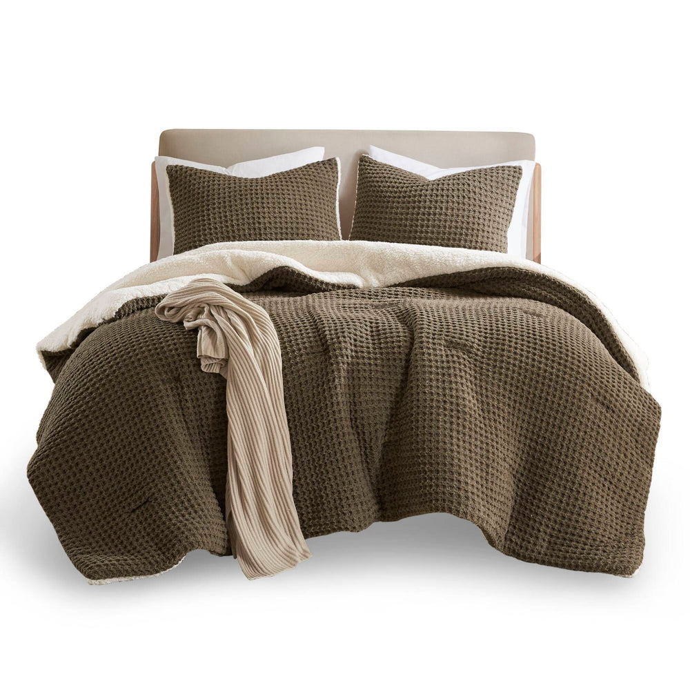 Knit Chenille Comforter Set Full/Queen Media 14