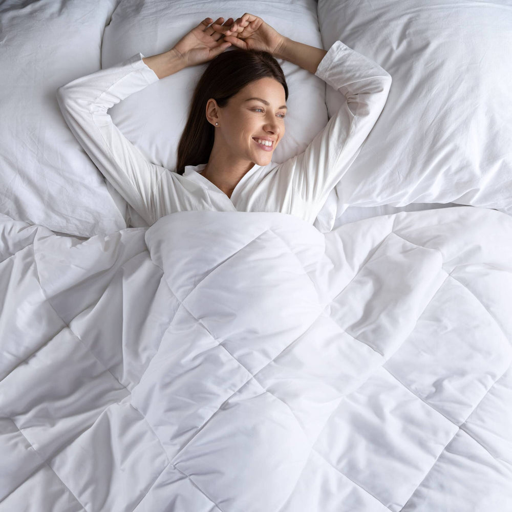 Oversized Down Alternative Comforter White King/Cal King Media 12