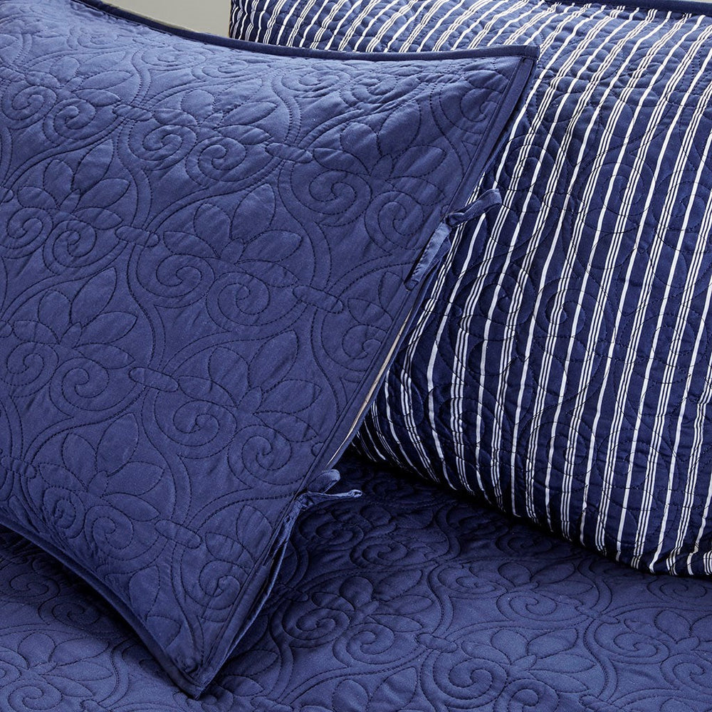 6 Piece Reversible Daybed Cover Set Navy Daybed Media 6