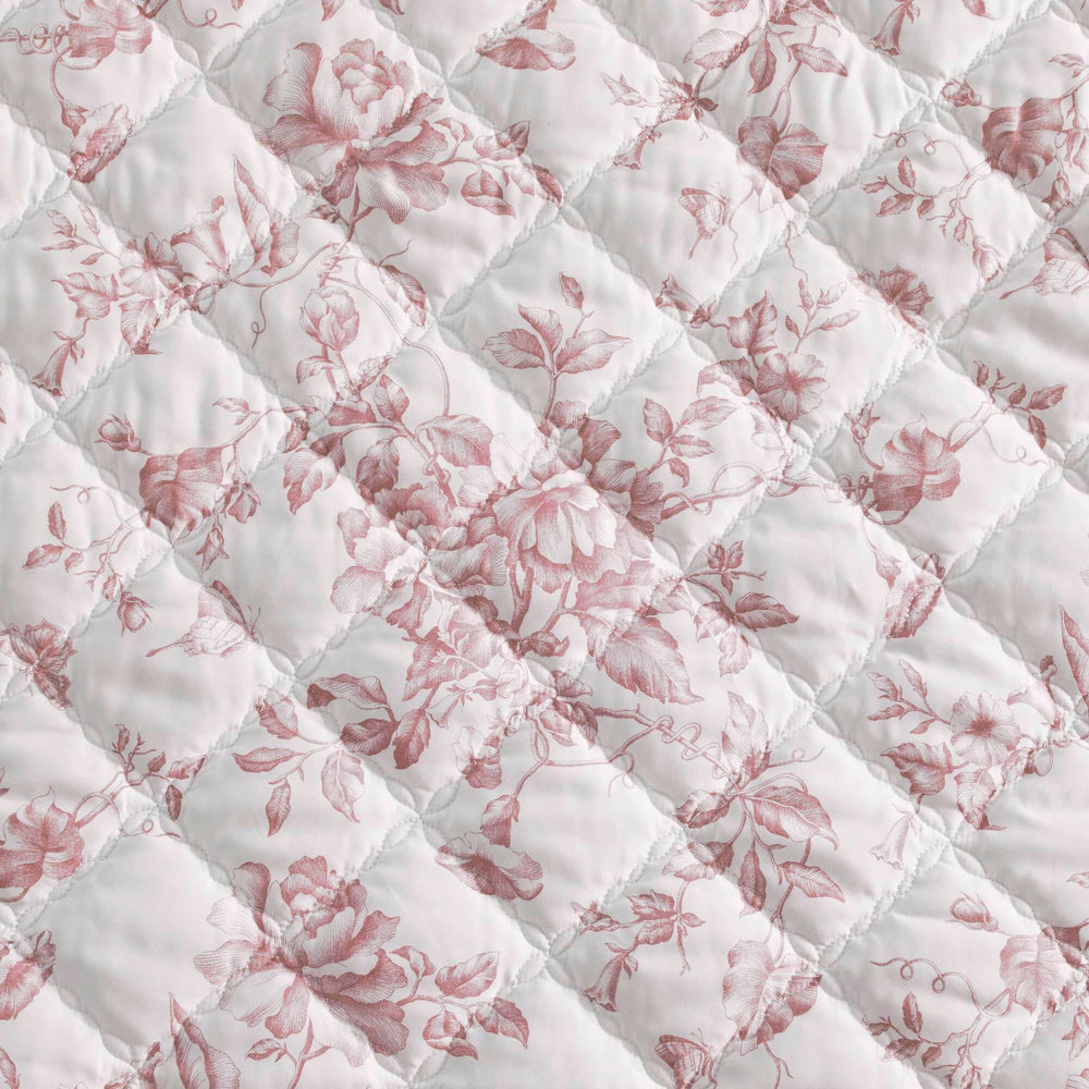 4 Pieces Full/Queen  Quilt Set with Decorative Pillow,Pink Media 16