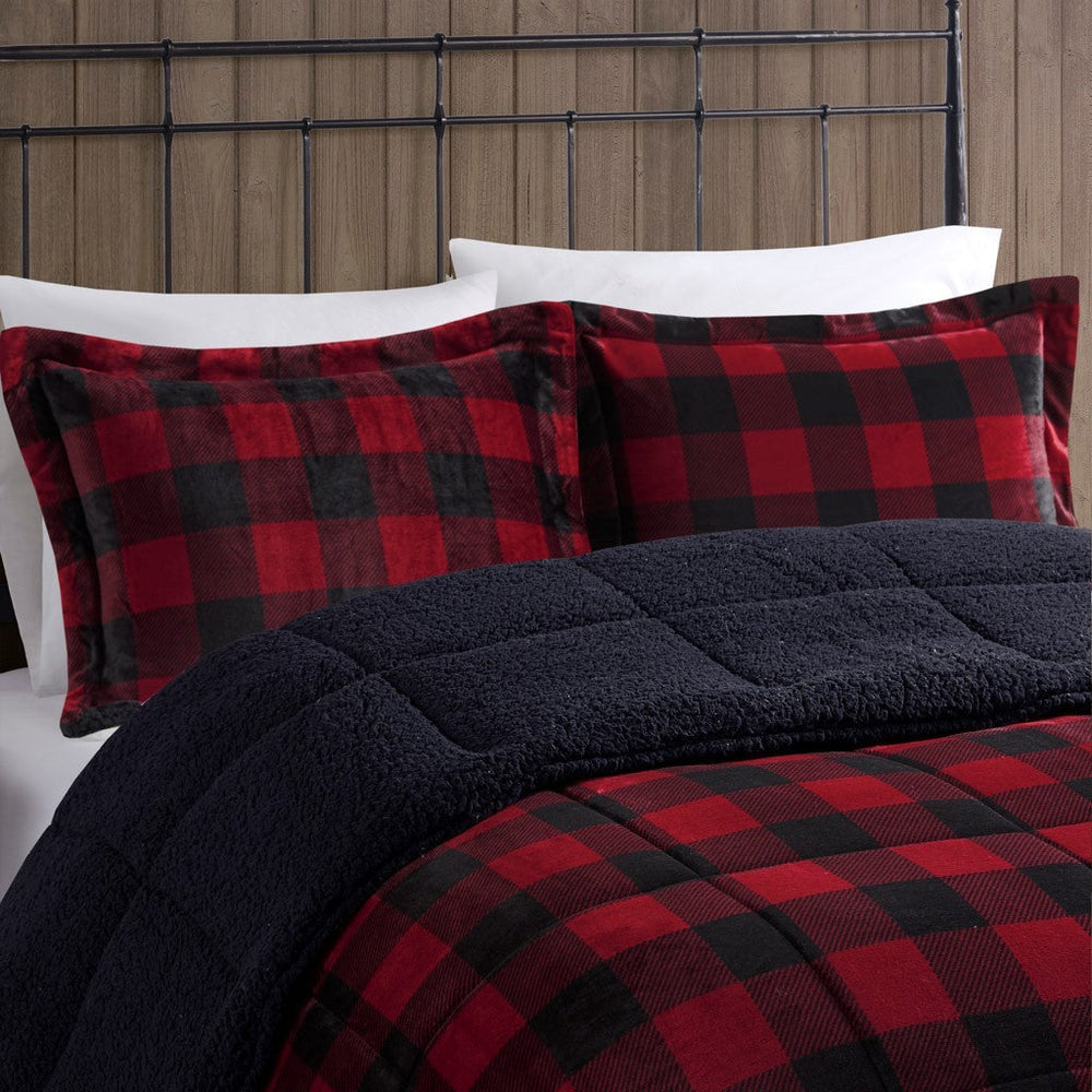 King Plush to Sherpa Down Alternative Comforter Set Media 8