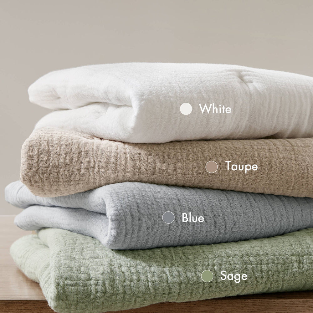 3-Piece King Cotton  Embroidered Quilt Set,Taupe Media 8